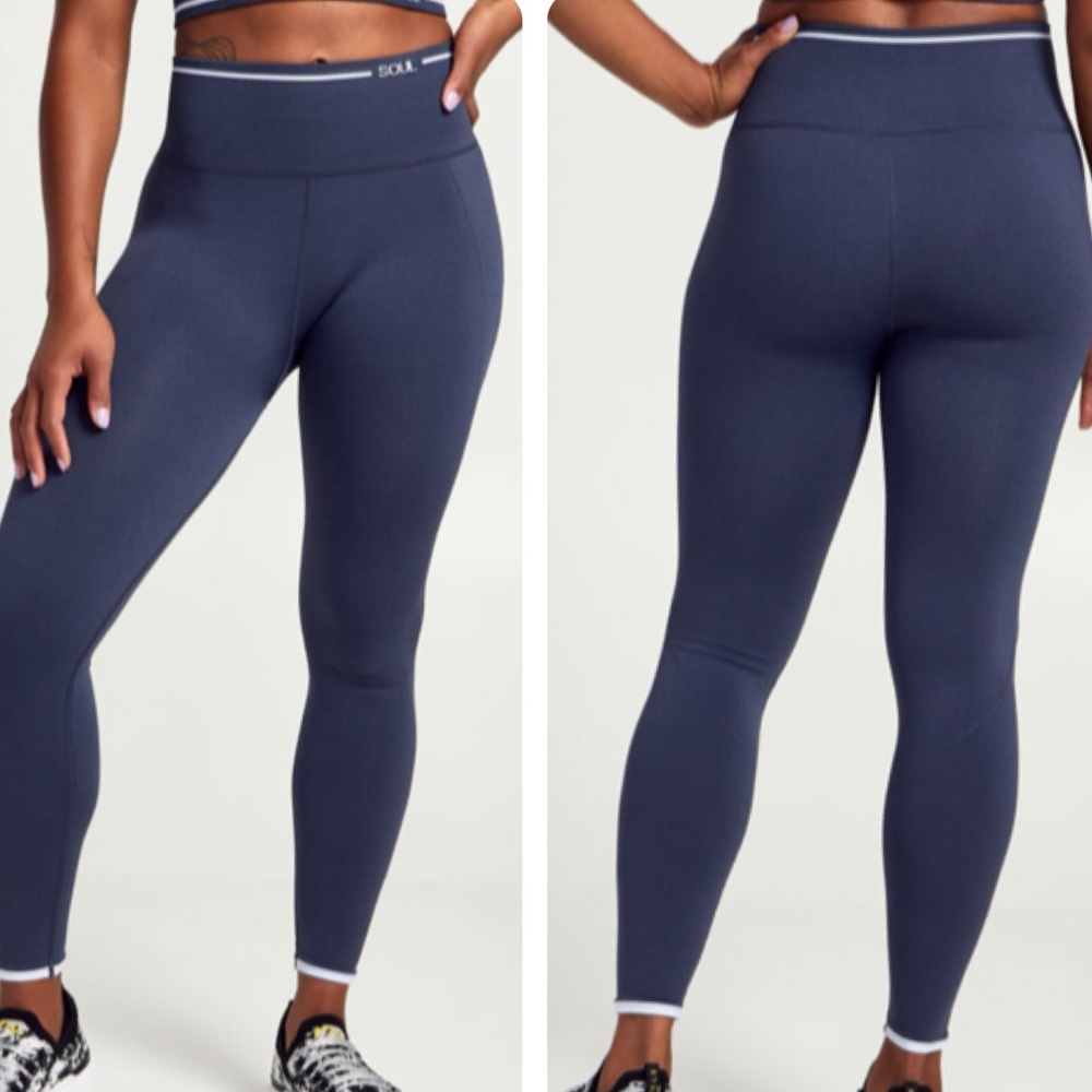 SOUL By Soulcycle Blue Tights Leggings SIZE MEDIUM